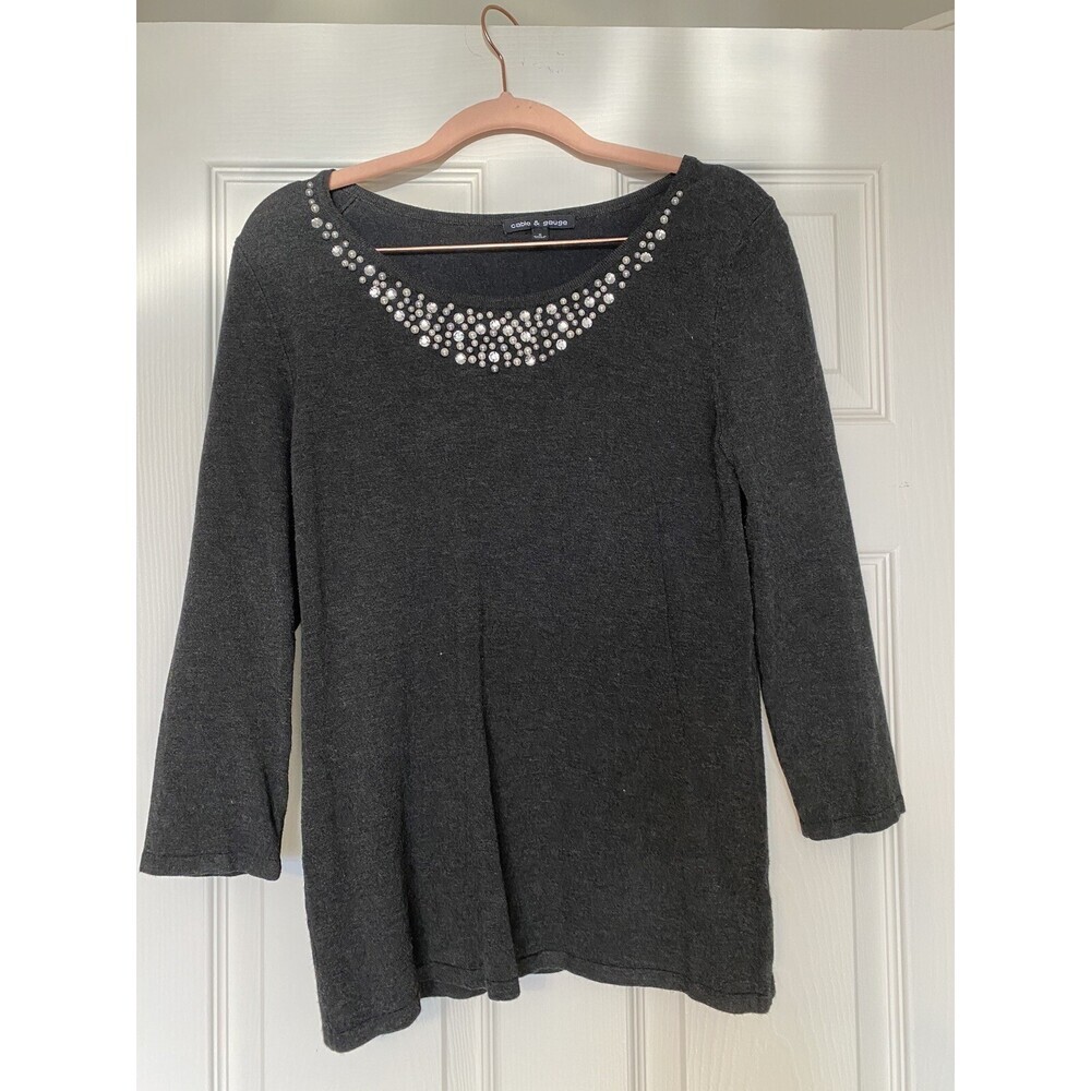 Cable And Gauge S Grey Sweater